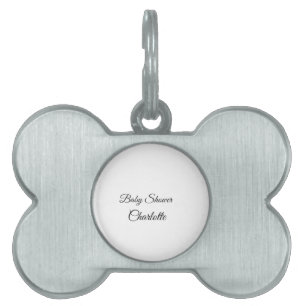 Médaillons Pour Animaux Domestiques SIMPLE MINIMAL.CUTIE ADD NAME BABY baby shower Thr