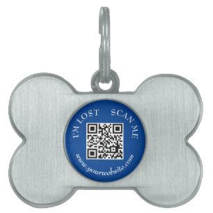 Médaillons Pour Animaux Domestiques Simple Modern Scan me si Perdu Chien Chat Scannabl