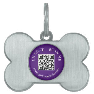Médaillons Pour Animaux Domestiques Simple Modern Scan me si Perdu Chien Chat Scannabl
