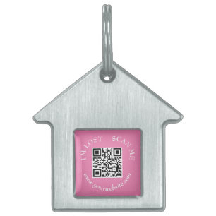 Médaillons Pour Animaux Domestiques Simple Modern Scan me si Perdu Chien Chat Scannabl