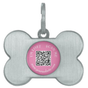 Médaillons Pour Animaux Domestiques Simple Modern Scan me si Perdu Chien Chat Scannabl
