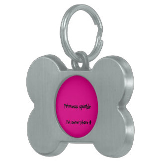 Médaillons Pour Animaux Domestiques Sparkle dog tag personalized