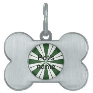 Médaillons Pour Animaux Domestiques Spearmint Stripe