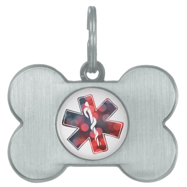 Médaillons Pour Animaux Domestiques star de la vie bokeh (Devant)