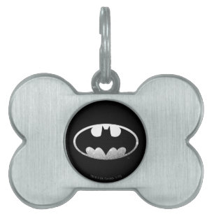 Médaillons Pour Animaux Domestiques Symbole Batman Logo Grainy