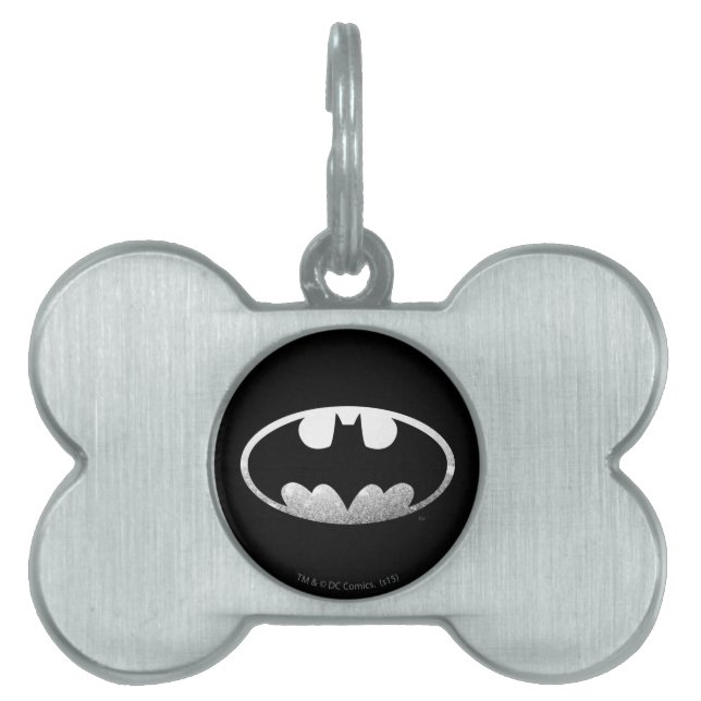 Médaillons Pour Animaux Domestiques Symbole Batman | Logo Grainy (Devant)