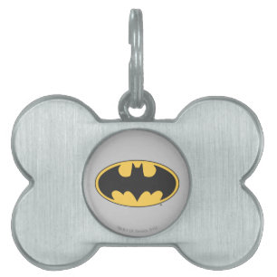 Médaillons Pour Animaux Domestiques Symbole Batman Logo ovale