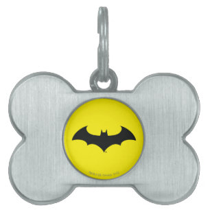 Médaillons Pour Animaux Domestiques Symbole Batman   Logo Simple Bat Silhouette