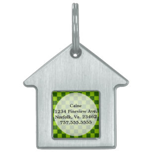 Médaillons Pour Animaux Domestiques Tableau de bord classique Green Combination par ST