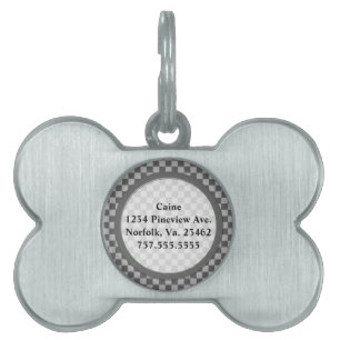 Médaillons Pour Animaux Domestiques Tableau de contrôle combiné gris par Shirley Taylo