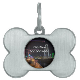 Médaillons Pour Animaux Domestiques Tag Dallas Evening Walk Pet ID
