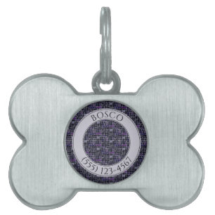 Médaillons Pour Animaux Domestiques Tag d'animal de compagnie d'AMOUR PET - Mosaïque n