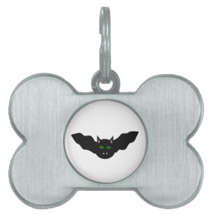Médaillons Pour Animaux Domestiques Tag d'animal de compagnie d'Halloween Vampire Chat