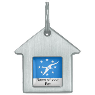 Médaillons Pour Animaux Domestiques Tag de animal de compagnie avec le drapeau de Corp