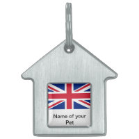 Tag de animal de compagnie avec le drapeau du Roya