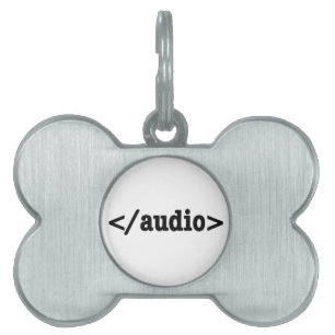 Médaillons Pour Animaux Domestiques Terminer le code HTML5 audio