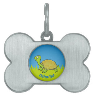 Médaillons Pour Animaux Domestiques Tortue caricaturale