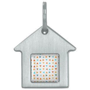 Médaillons Pour Animaux Domestiques Triangles colorés