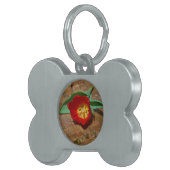 Médaillons Pour Animaux Domestiques Tulipe rouge du printemps (Devant droit)