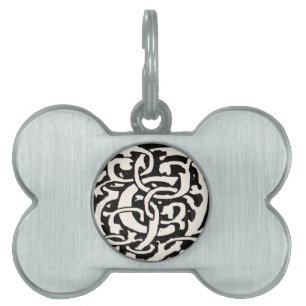 Médaillons Pour Animaux Domestiques Vintage Monogram C Art Nouveau Letter