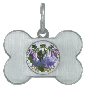 Médaillons Pour Animaux Domestiques Virginia Bluebells Fleurs sauvages