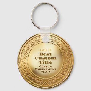 Medal Aangepast 3D Realistisch Bewerkbaar Folie Go Sleutelhanger