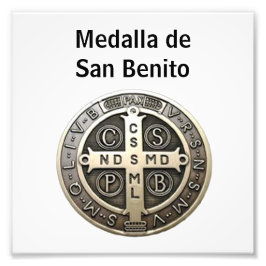 medalla de San Benito Foto Afdruk