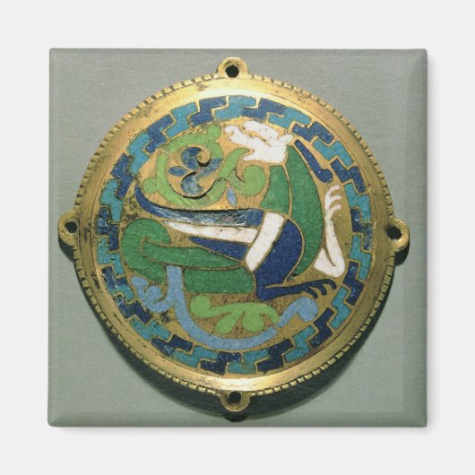 Medallion die een draak, Frans, van Conques afschi Magneet (Voorkant)