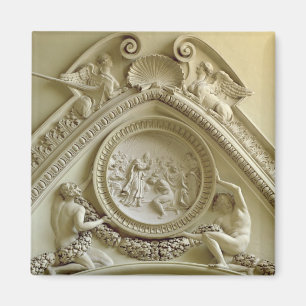 Medallion met de Baptisme van Constantine Magneet