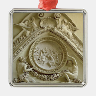 Medallion met de Baptisme van Constantine Metalen Ornament