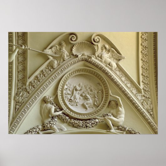 Medallion met de Baptisme van Constantine Poster (Voorkant)