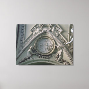 Medallion met Emperor Constantine Canvas Afdruk