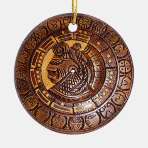 Medallion Munt Ornament, Inheemse Amerikaanse Indi Keramisch Ornament