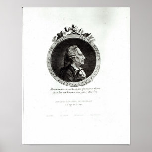 Medallion Portret van Giacomo Casanova, 63 jaar Poster