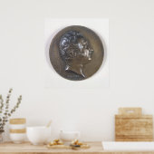 Medallion portret van Gioacchino Rossini 1829 Poster (Keuken)