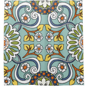 Medallion Turks Stijl Patroon Douchegordijn