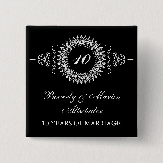 Medallion Verander het Nummer Jubileum Button (Voorkant)