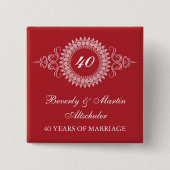 Medallion Verander het Nummer Jubileum Button (Voorkant)