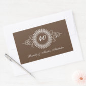 Medallion Verander het Nummer Jubileum Sticker (Envelop)