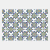 Medallion Wrapping Papier Flat Sheet Set van 3 Inpakpapier Vel (Voorkant)