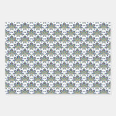 Medallion Wrapping Papier Flat Sheet Set van 3 Inpakpapier Vel (Voorkant 3)