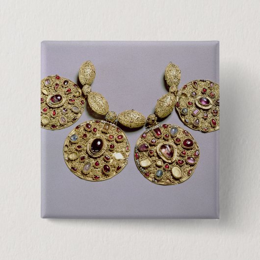 Medallions uit de Barmy Collar Vierkante Button 5,1 Cm (Voorkant)