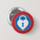 medConfidential-knoppenbadge (medium, geen tekst) Ronde Button 5,7 Cm (Voorkant /achterkant)