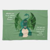 Meddle niet - Dragon Funny Theedoek (Horizontaal)