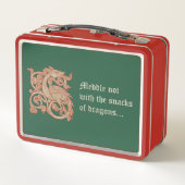 "Meddle Not..." Lunch box en métal (Dos)