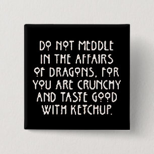 MeddlewithDragons Vierkante Button 5,1 Cm