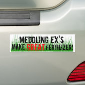 MEDDLING EX'S BUMPERSTICKER (Op auto)