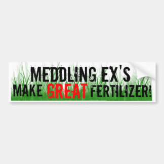 MEDDLING EX'S BUMPERSTICKER