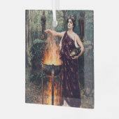 Medea Brewing Her Potion –  Glas Ornament (Voorkant links)