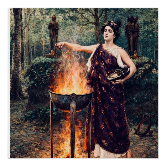 Medea Brewing Her Potion –  Perfect Poster (Voorkant)